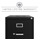 Hirsh Black 3-Drawer 15-in File Cabinet