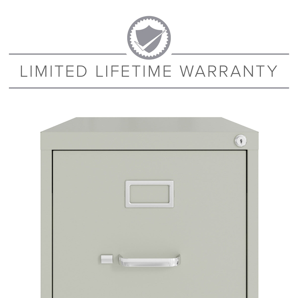 Hirsh Light Gray 3-Drawer 15-in File Cabinet