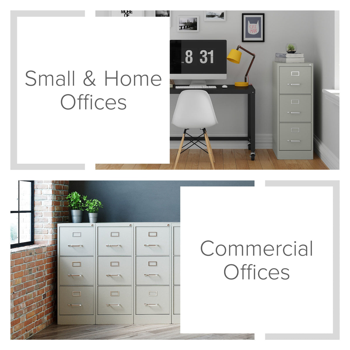 Hirsh Light Gray 3-Drawer 15-in File Cabinet