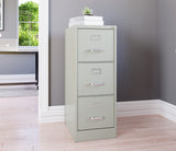 Hirsh Light Gray 3-Drawer 15-in File Cabinet