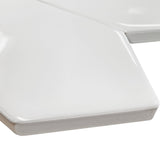 Giorbello White 3-in x 12-in Glazed Ceramic Wave Subway Floor and Wall Tile (5-sq. ft/ Carton)
