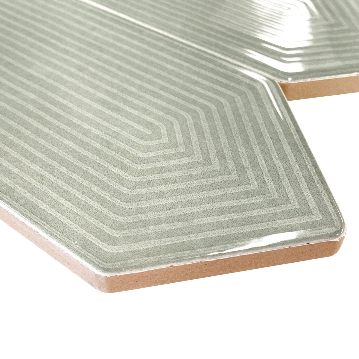 Giorbello Decor Sage 3-in x 12-in Glazed Ceramic Wave Subway Floor and Wall Tile (5-sq. ft/ Carton)