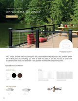 TimberTech 4-in x 4-in RadianceRail Express Kona Composite Deck Post Cap