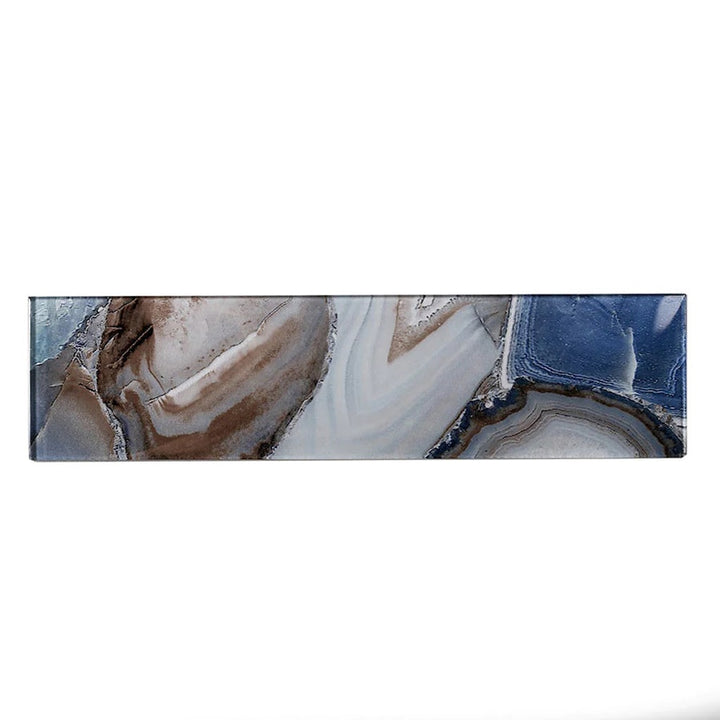 Apollo Tile Carnelian Sea Blue 3-in x 12-in Glossy Glass Subway Floor and Wall Tile (5-sq. ft/ Carton)