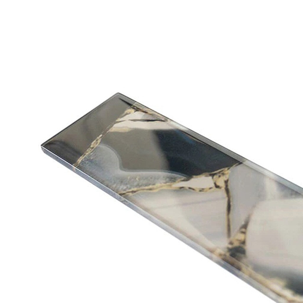 Apollo Tile Carnelian Gray 3-in x 12-in Glossy Glass Floor and Wall Tile (5-sq. ft/ Carton)