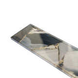 Apollo Tile Carnelian Gray 3-in x 12-in Glossy Glass Floor and Wall Tile (5-sq. ft/ Carton)
