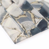 Apollo Tile Carnelian Gray 3-in x 12-in Glossy Glass Floor and Wall Tile (5-sq. ft/ Carton)