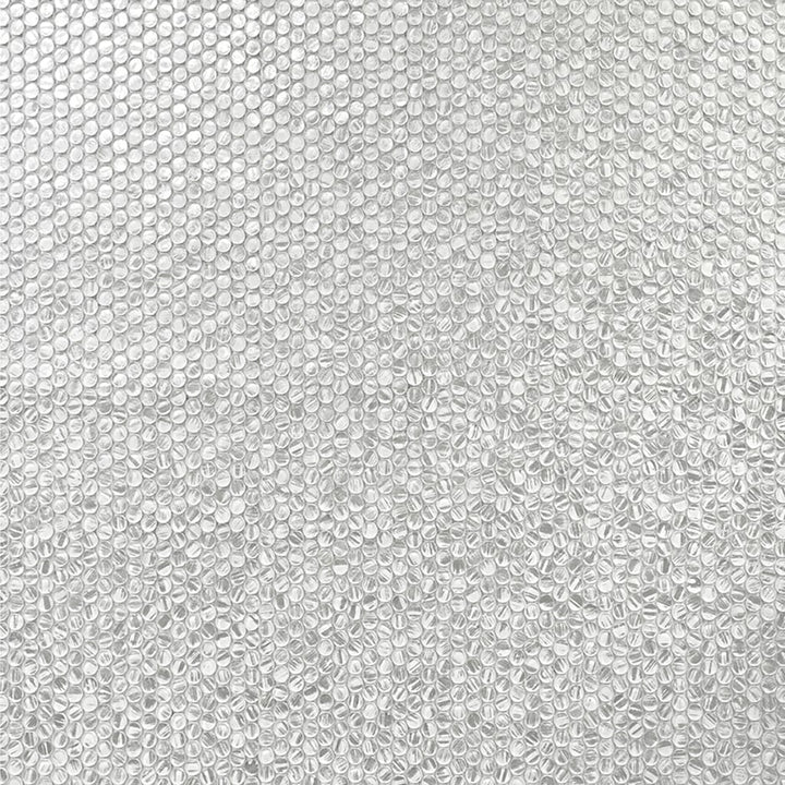 Apollo Tile Majeste Silver 12-in x 12-in Glossy Glass Penny Round Floor and Wall Tile (10.34-sq. ft/ Carton)
