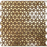 Apollo Tile Majeste Shimmer Gold 12-in x 12-in Glossy Glass Floor and Wall Tile (10.34-sq. ft/ Carton)