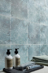 Apollo Tile Imprint Blue and Green 11-in x 15-in Glazed Ceramic Floor and Wall Tile (12.49-sq. ft/ Carton)