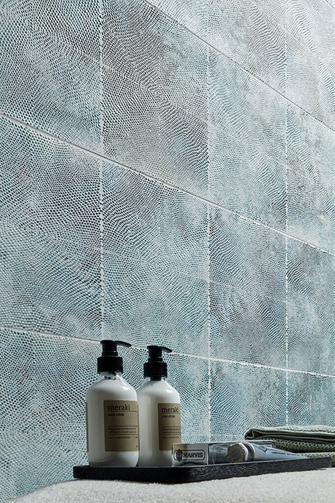 Apollo Tile Imprint Blue and Green 11-in x 15-in Glazed Ceramic Floor and Wall Tile (12.49-sq. ft/ Carton)