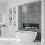 Apollo Tile Imprint Blue and Green 11-in x 15-in Glazed Ceramic Floor and Wall Tile (12.49-sq. ft/ Carton)