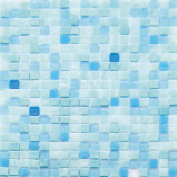 Apollo Tile Mingles White and Blue 11-1/2-in x 11-1/2-in Glossy Glass Uniform Squares Floor and Wall Tile (18.69-sq. ft/ Carton)
