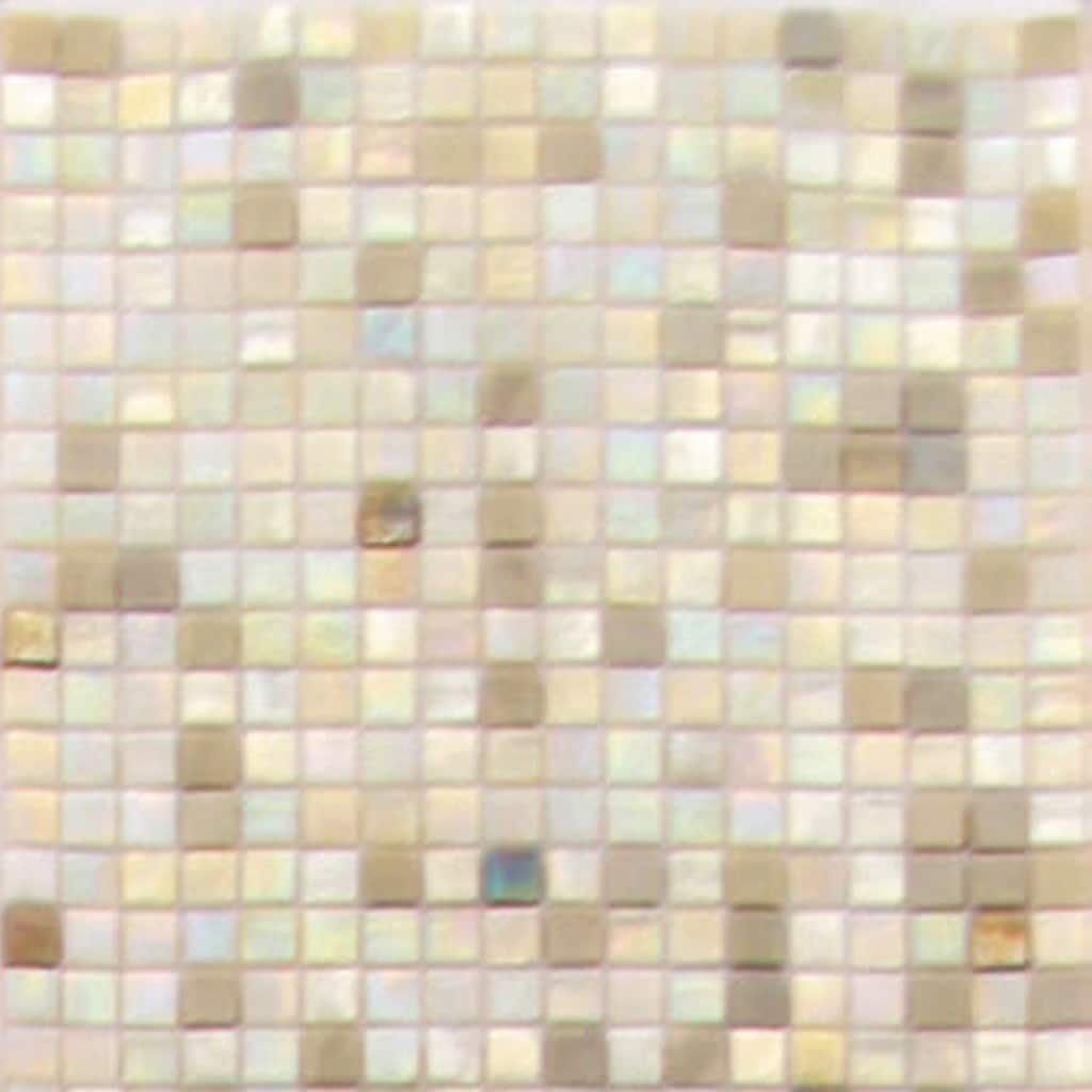 Apollo Tile Mingles White and Geige 11-1/2-in x 11-1/2-in Glossy Glass Uniform Squares Floor and Wall Tile (18.69-sq. ft/ Carton)