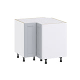 Hugo&Borg Charlesberg 36-in W x 34.5-in H x 36-in D Gray Lazy Susan Corner Base Fully Assembled Cabinet (Recessed Panel Shaker Style)
