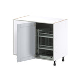 Hugo&Borg Charlesberg 39-in W x 34.5-in H x 24-in D Gray Blind Corner Base Fully Assembled Cabinet (Recessed Panel Shaker Style)