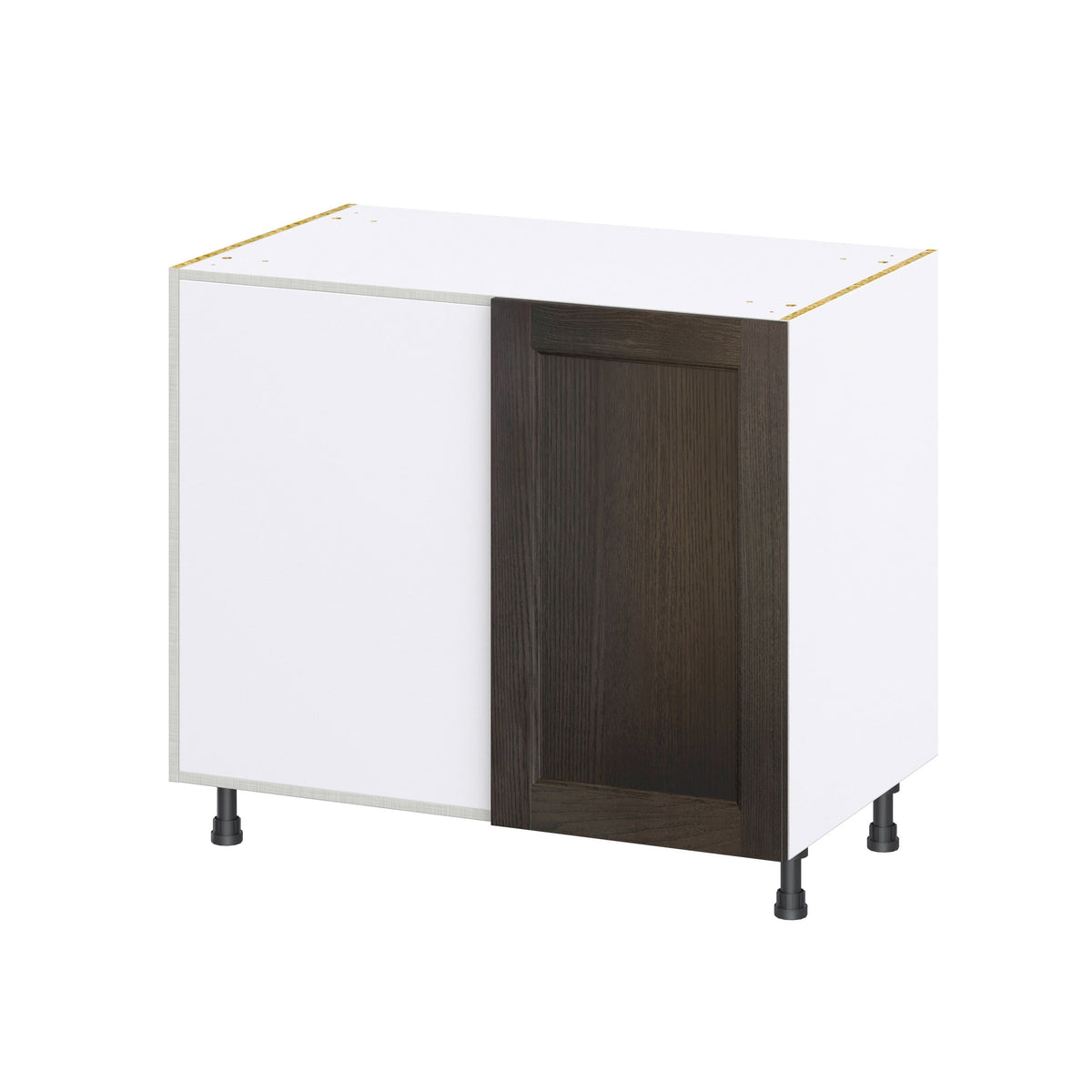 Hugo&Borg Montclaire 39-in W x 34.5-in H x 24-in D Wood Blind Corner Base Fully Assembled Cabinet (Recessed Panel Shaker Style)
