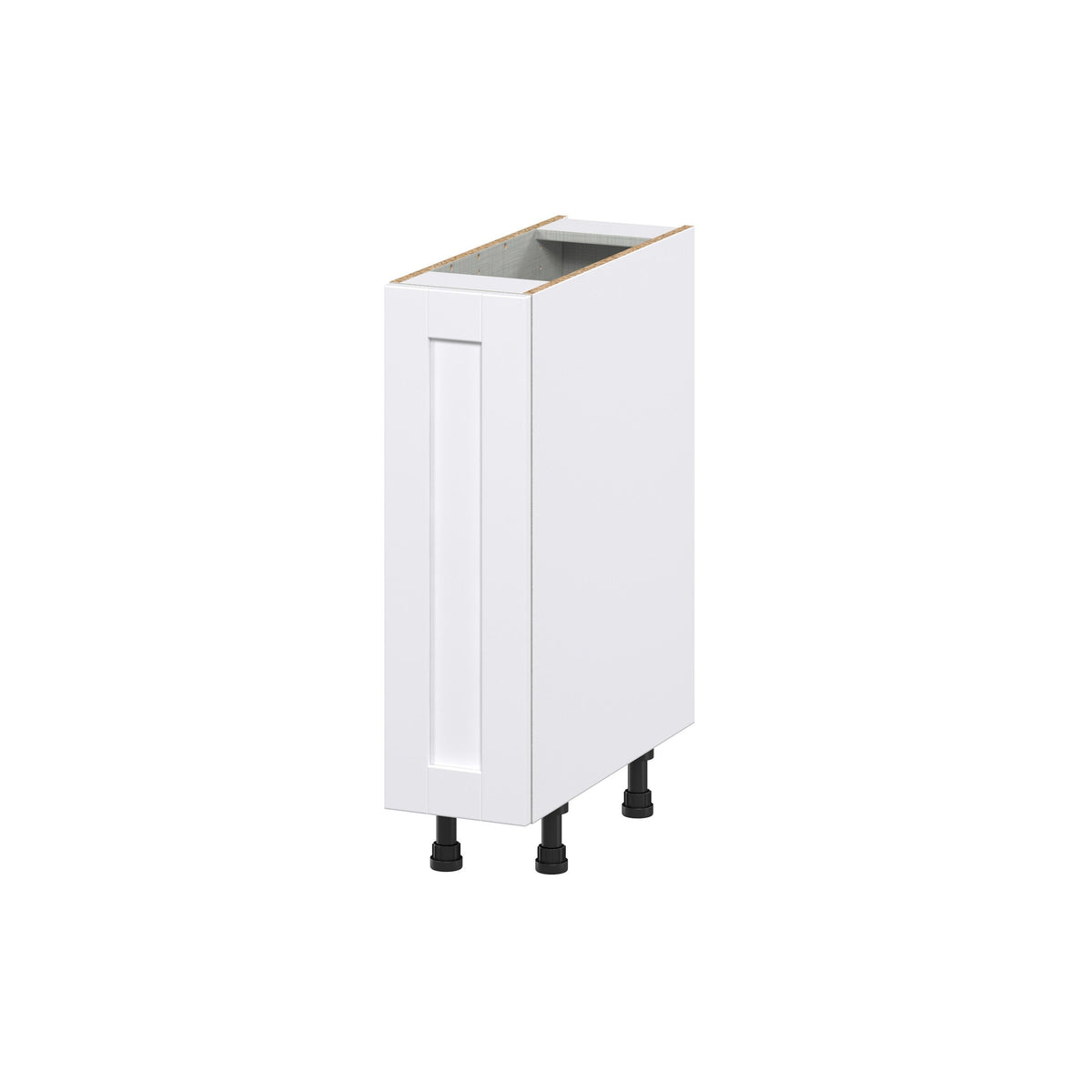 Hugo&Borg Rosemont 9-in W x 34.5-in H x 25-in D Glacier White 1-Drawer Pull-out Cabinet Base Fully Assembled Cabinet (Recessed Panel Style)