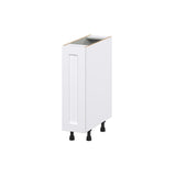 Hugo&Borg Rosemont 9-in W x 34.5-in H x 25-in D Glacier White 1-Drawer Pull-out Cabinet Base Fully Assembled Cabinet (Recessed Panel Style)