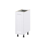 Hugo&Borg Rosemont 12-in W x 34.5-in H x 25-in D Glacier White 1-Drawer Pull-out Cabinet Base Fully Assembled Cabinet (Recessed Panel Style)