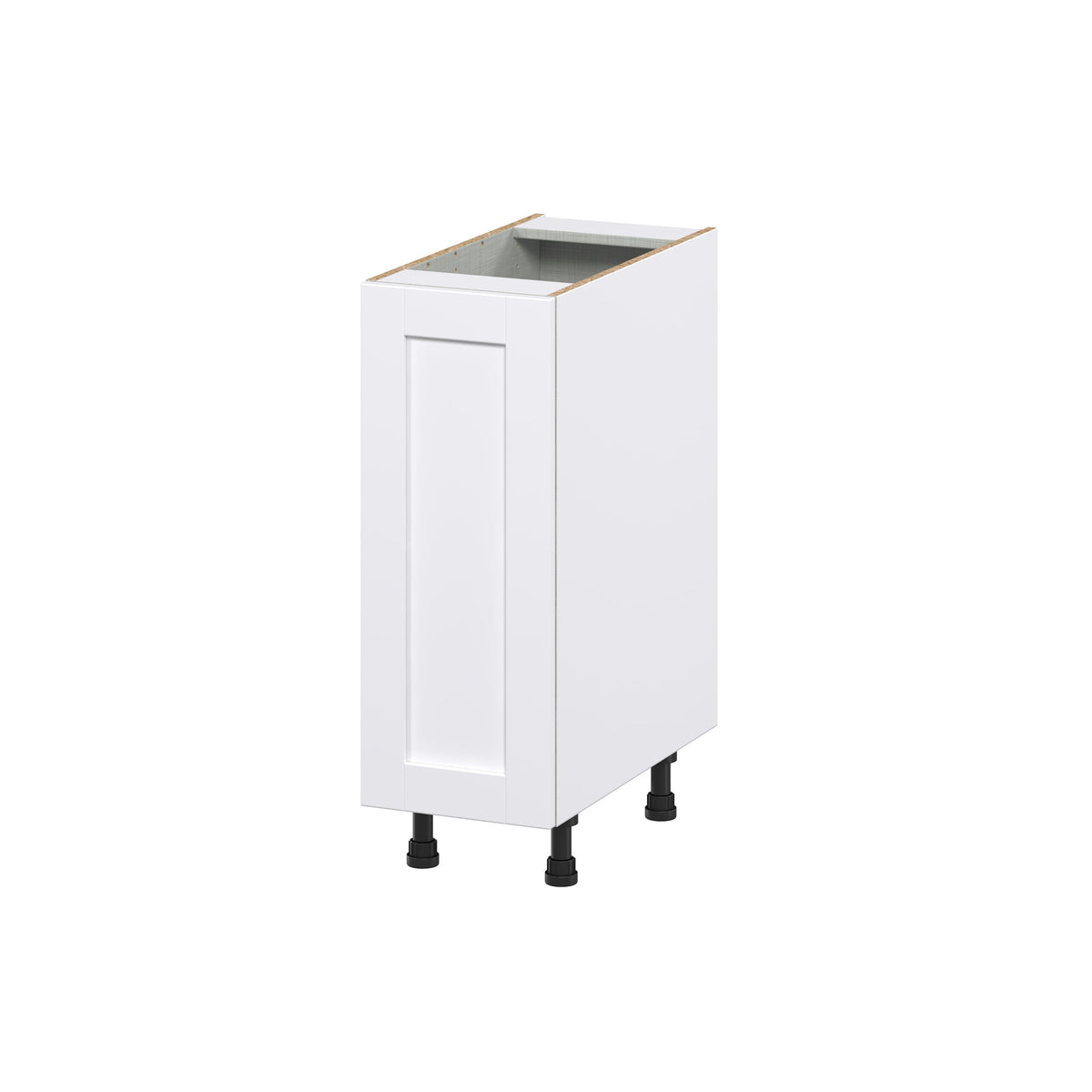 Hugo&Borg Rosemont 12-in W x 34.5-in H x 25-in D Glacier White 1-Drawer Pull-out Cabinet Base Fully Assembled Cabinet (Recessed Panel Style)