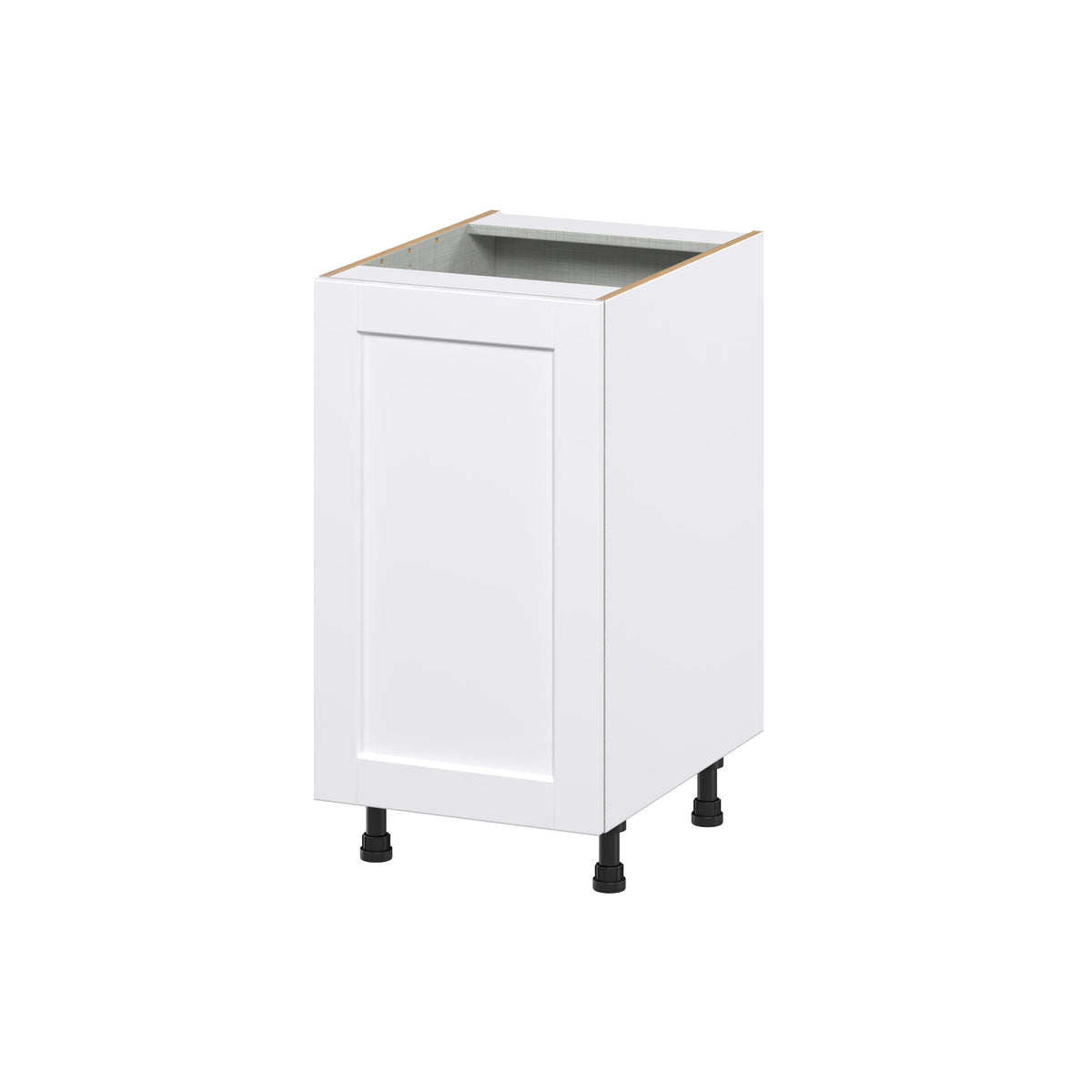 Hugo&Borg Rosemont 18-in W x 34.5-in H x 24-in D Glacier White 1-Drawer Pull-out Cabinet Base Fully Assembled Cabinet (Recessed Panel Style)