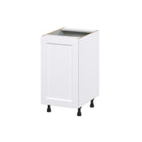 Hugo&Borg Rosemont 18-in W x 34.5-in H x 24-in D Glacier White 1-Drawer Pull-out Cabinet Base Fully Assembled Cabinet (Recessed Panel Style)