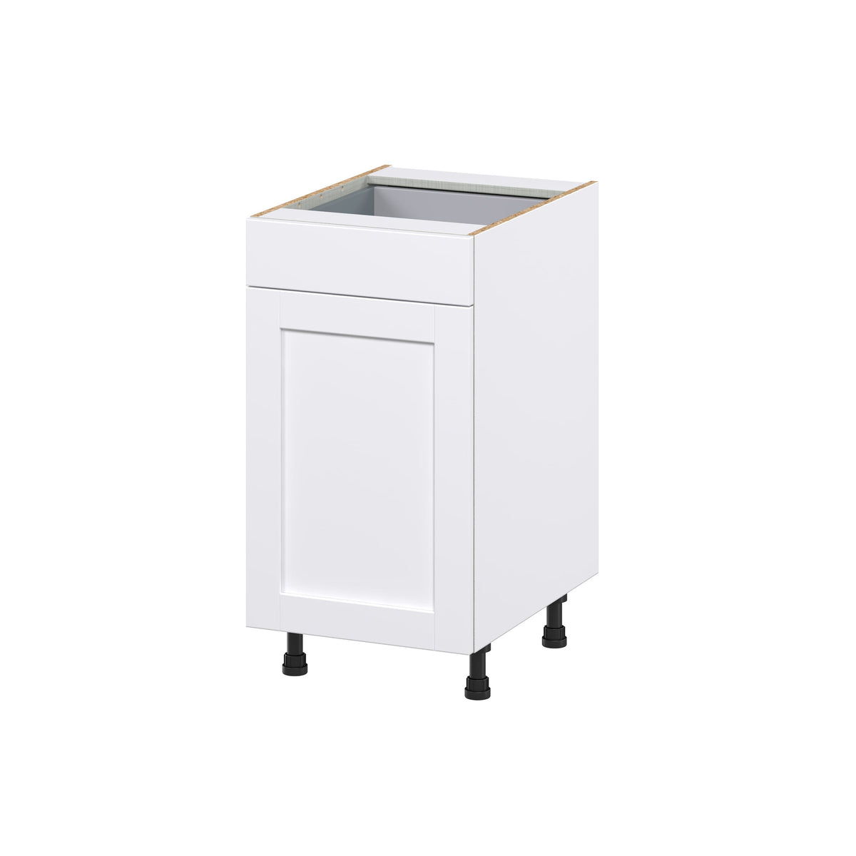 Hugo&Borg Rosemont 18-in W x 34.5-in H x 24-in D Glacier White 2-Drawers Pull-out Cabinet Base Fully Assembled Cabinet (Recessed Panel Style)