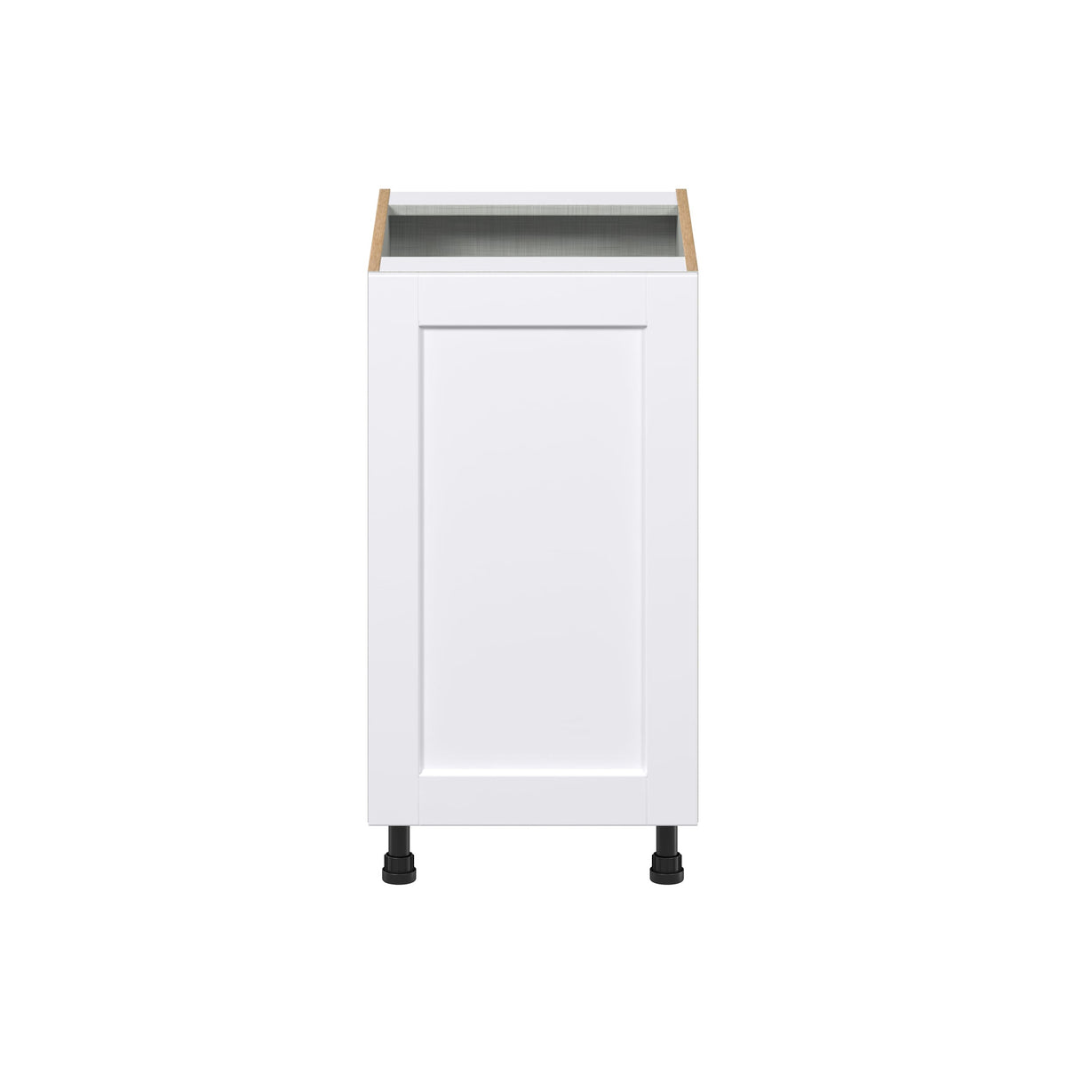 Hugo&Borg Rosemont 18-in W x 34.5-in H x 24-in D Glacier White 1-Drawer Pull-out Cabinet Base Fully Assembled Cabinet (Recessed Panel Style)