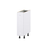 Hugo&Borg Jolie 9-in W x 34.5-in H x 25-in D Warm White 1-Drawer Pull-out Cabinet Base Fully Assembled Cabinet (Recessed Panel Style)