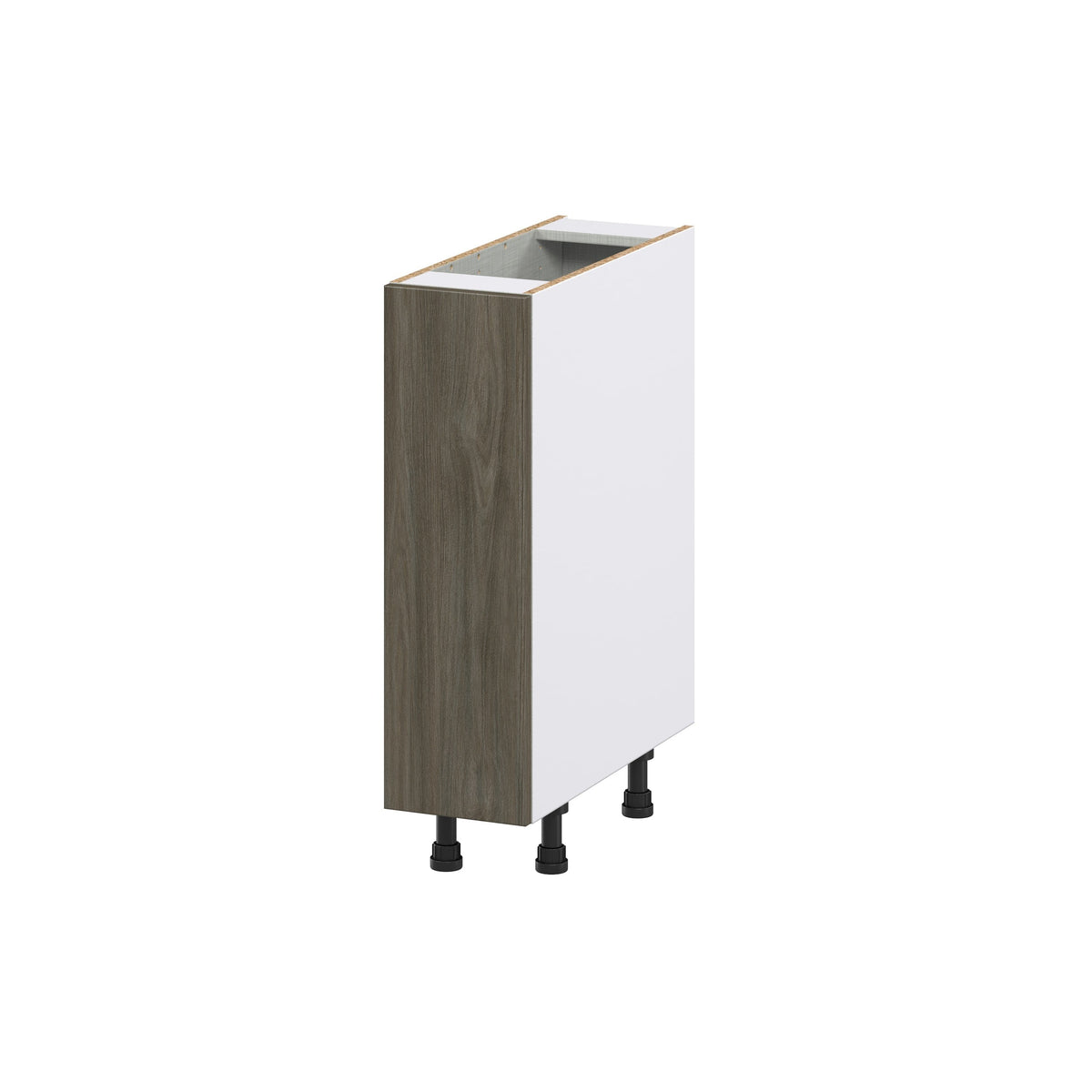 Hugo&Borg Savane 9-in W x 34.5-in H x 25-in D Textmel 1-Drawer Pull-out Cabinet Base Fully Assembled Cabinet (Flat Panel Style)