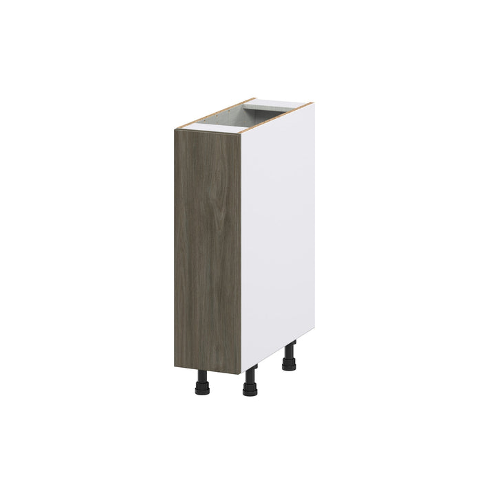 Hugo&Borg Savane 9-in W x 34.5-in H x 25-in D Textmel 1-Drawer Pull-out Cabinet Base Fully Assembled Cabinet (Flat Panel Style)