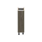 Hugo&Borg Savane 9-in W x 34.5-in H x 25-in D Textmel 1-Drawer Pull-out Cabinet Base Fully Assembled Cabinet (Flat Panel Style)