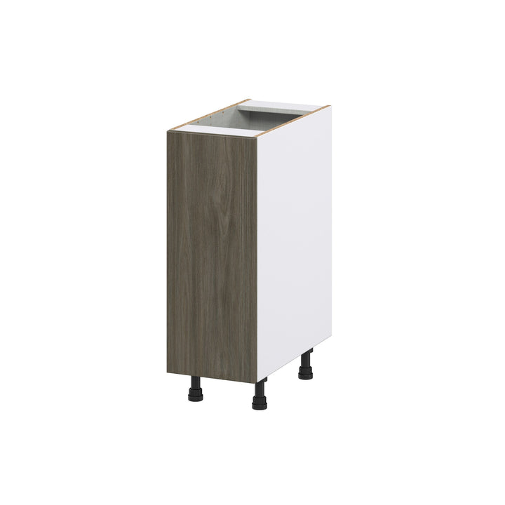 Hugo&Borg Savane 12-in W x 34.5-in H x 25-in D Textmel 1-Drawer Pull-out Cabinet Base Fully Assembled Cabinet (Flat Panel Style)