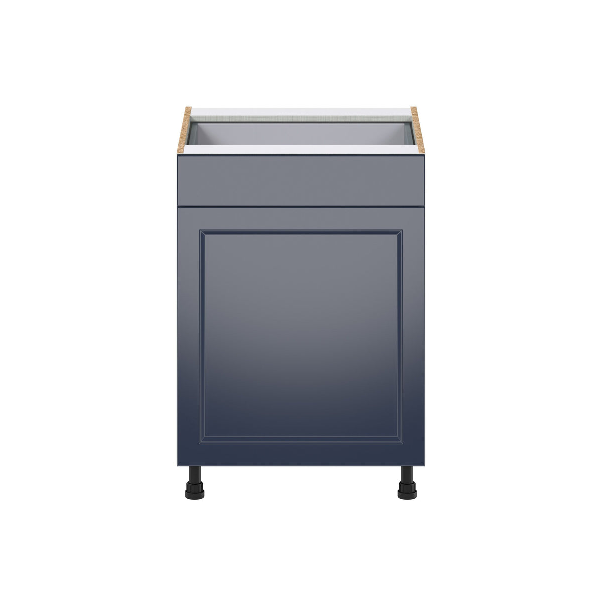 Hugo&Borg Lorette 24-in W x 34.5-in H x 24-in D Navy Blue 2-Drawers Pull-out Cabinet Base Fully Assembled Cabinet (Recessed Panel Style)