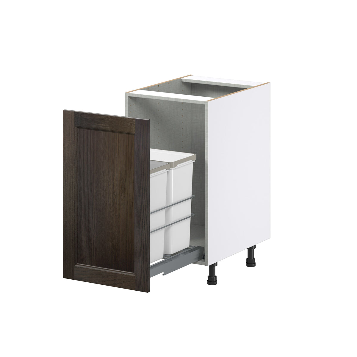 Hugo&Borg Montclaire 18-in W x 34.5-in H x 24-in D Wood 1-Drawer Pull-out Cabinet Base Fully Assembled Cabinet (Recessed Panel Style)