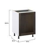 Hugo&Borg Montclaire 24-in W x 34.5-in H x 24-in D Wood Pull-out Cabinet Base Fully Assembled Cabinet (Recessed Panel Shaker Style)