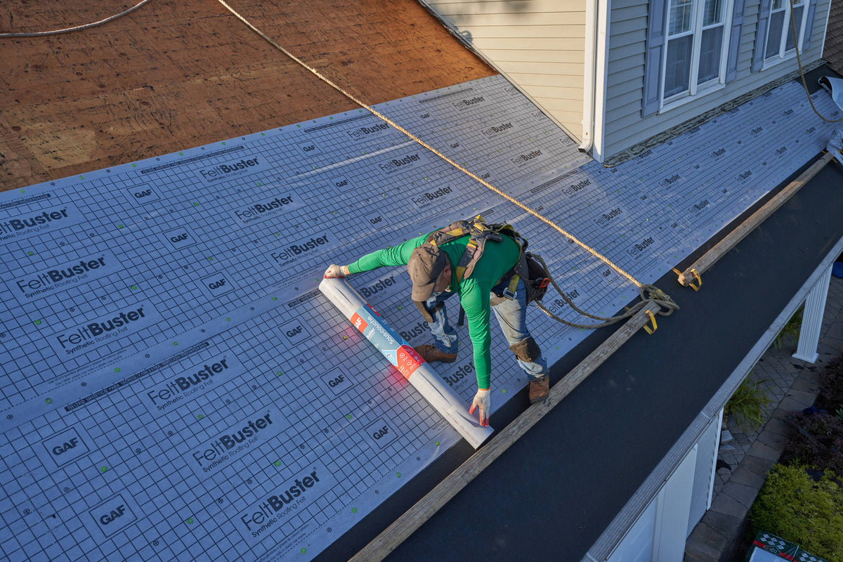 GAF FeltBuster Synthetic Roof Underlayment, 48 in x 250 ft (1000 sq ft)
