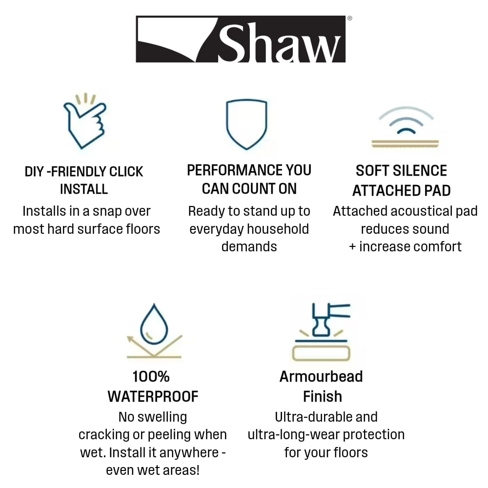 Shaw Tundra Plus Wild Sands Brown 12-mil x 7-in W x 48-in L Waterproof Interlocking Luxury Vinyl Plank Flooring (18.91-sq ft/ Carton)