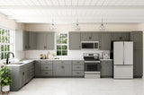 RELIABILT Overlake 15-in W x 34.5-in H x 24-in D Gray 1-Drawer Base Ready To Assemble Plywood Cabinet (Recessed Panel Shaker Door Style)