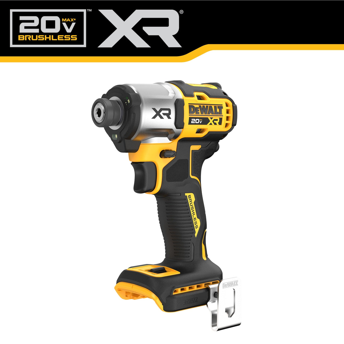 DEWALT 20-Volt MAX XR Brushless Variable Speed Cordless Impact Driver, 1/4-in, Tool-Only
