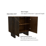 Clihome 31.5-in W x 30.71-in H Wood Composite Brown Freestanding Utility Storage Cabinet