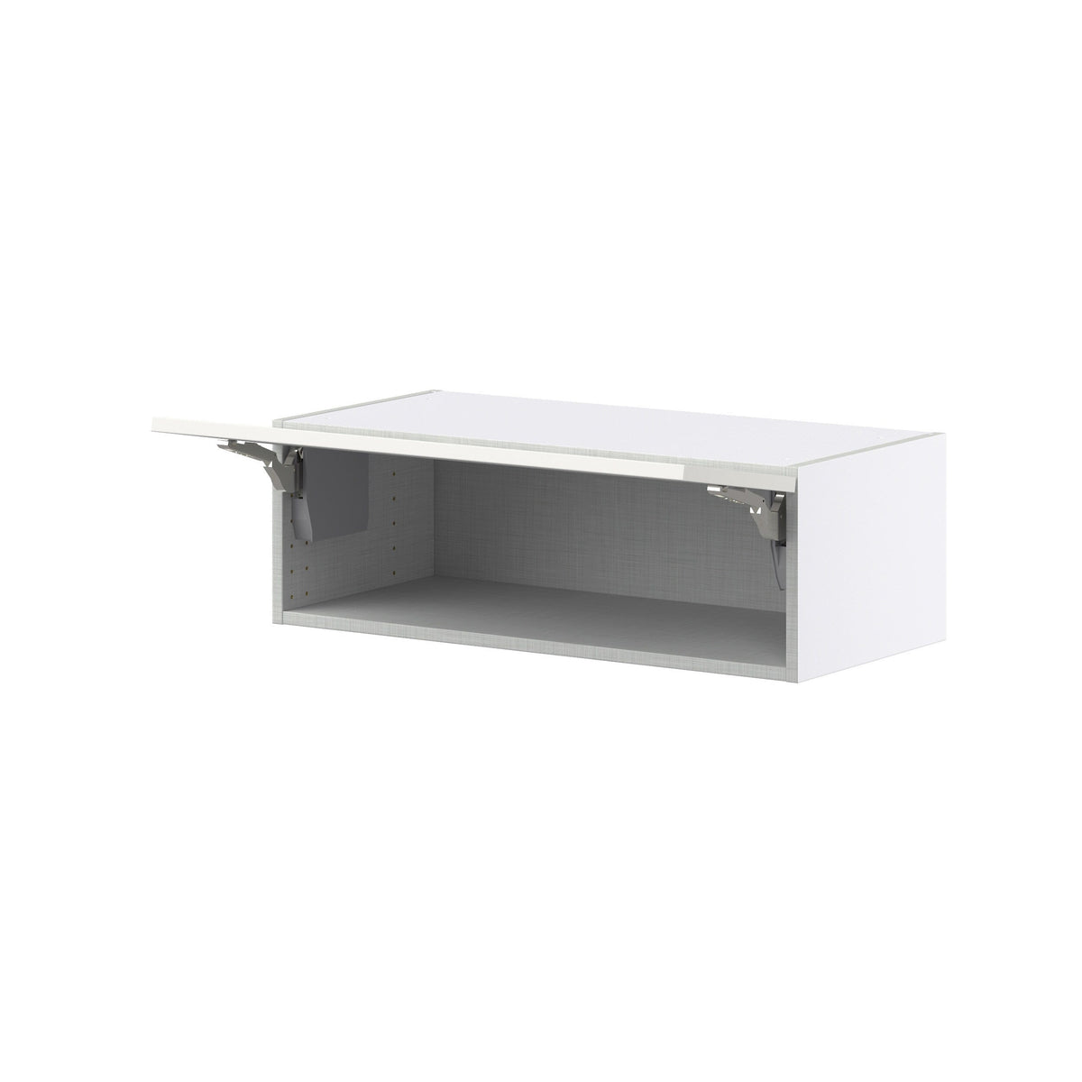 Hugo&Borg Belcourt 30-in W x 10-in H x 14-in D Gray Painted Wall Fully Assembled Cabinet (Recessed Panel Shaker Door Style)