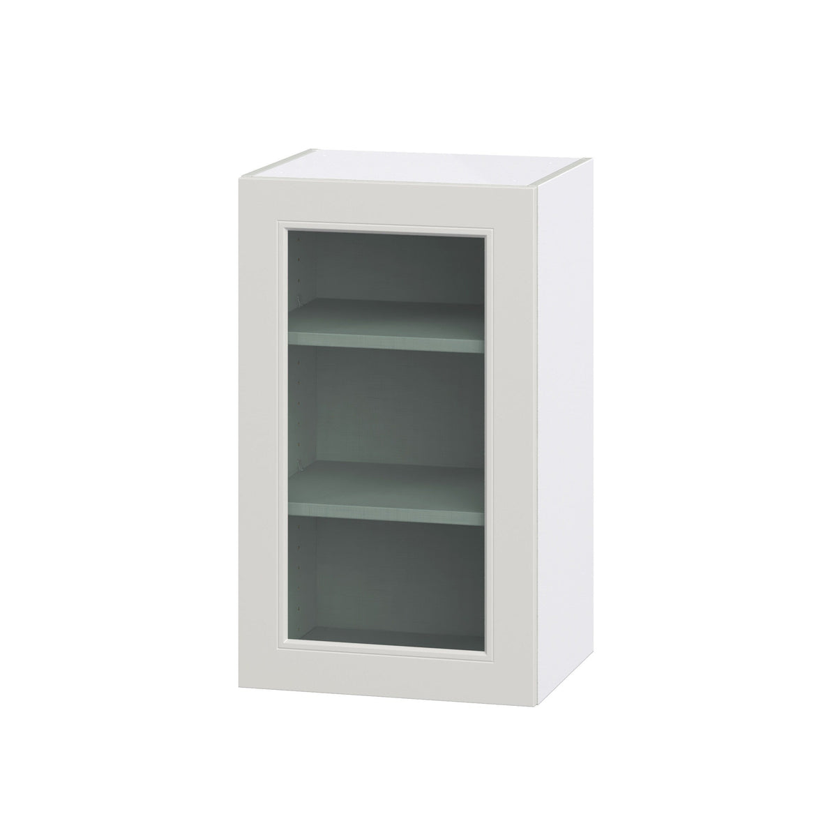 Hugo&Borg Belcourt 18-in W x 30-in H x 14-in D Gray Painted Wall Fully Assembled Cabinet (Recessed Panel Shaker Door Style)