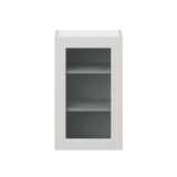 Hugo&Borg Belcourt 18-in W x 30-in H x 14-in D Gray Painted Wall Fully Assembled Cabinet (Recessed Panel Shaker Door Style)