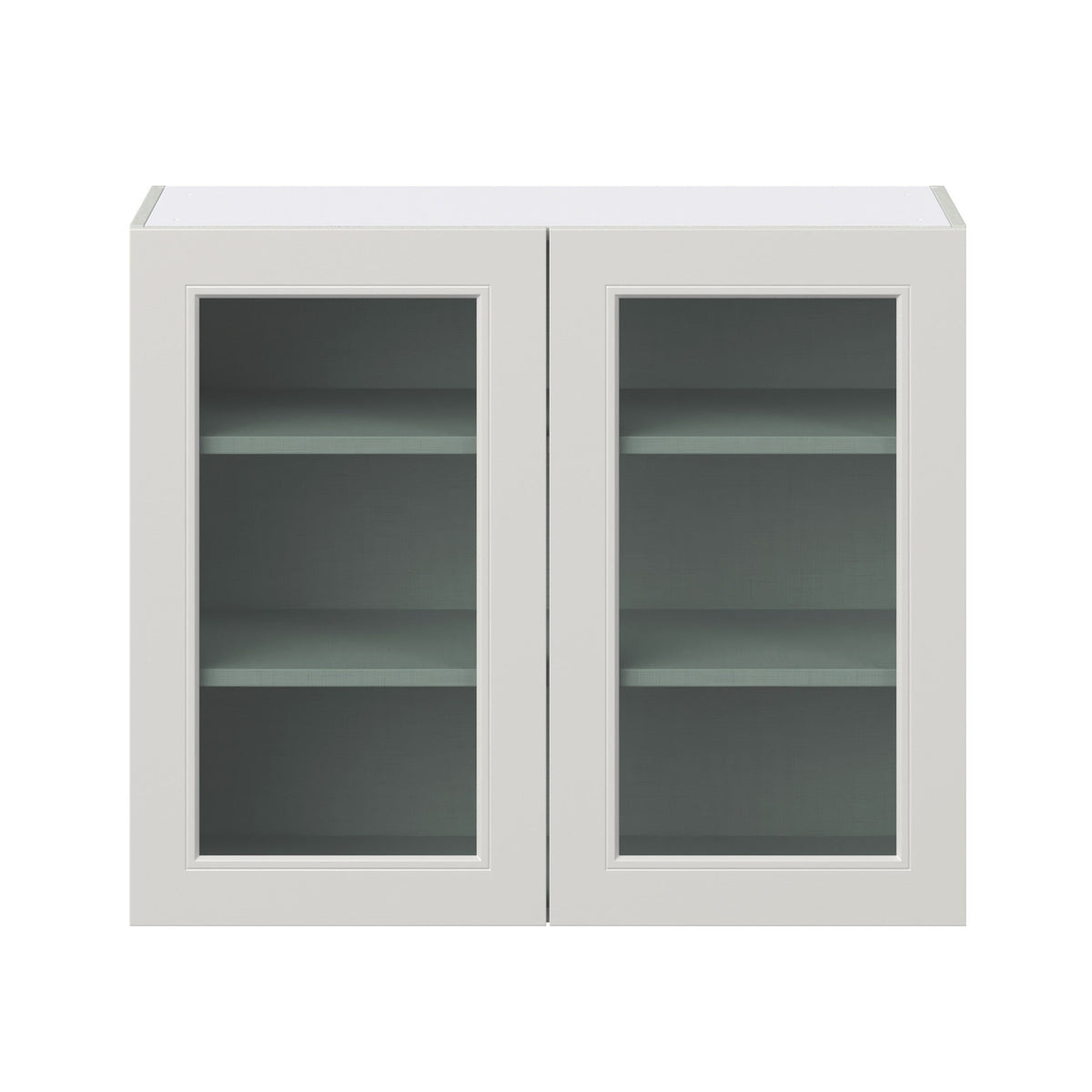 Hugo&Borg Belcourt 36-in W x 30-in H x 14-in D Gray Painted Wall Fully Assembled Cabinet (Recessed Panel Shaker Door Style)