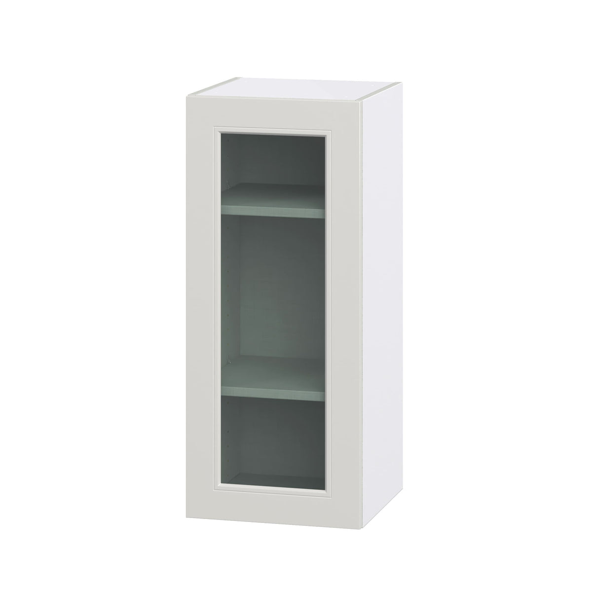 Hugo&Borg Belcourt 15-in W x 40-in H x 14-in D Gray Painted Wall Fully Assembled Cabinet (Recessed Panel Shaker Door Style)
