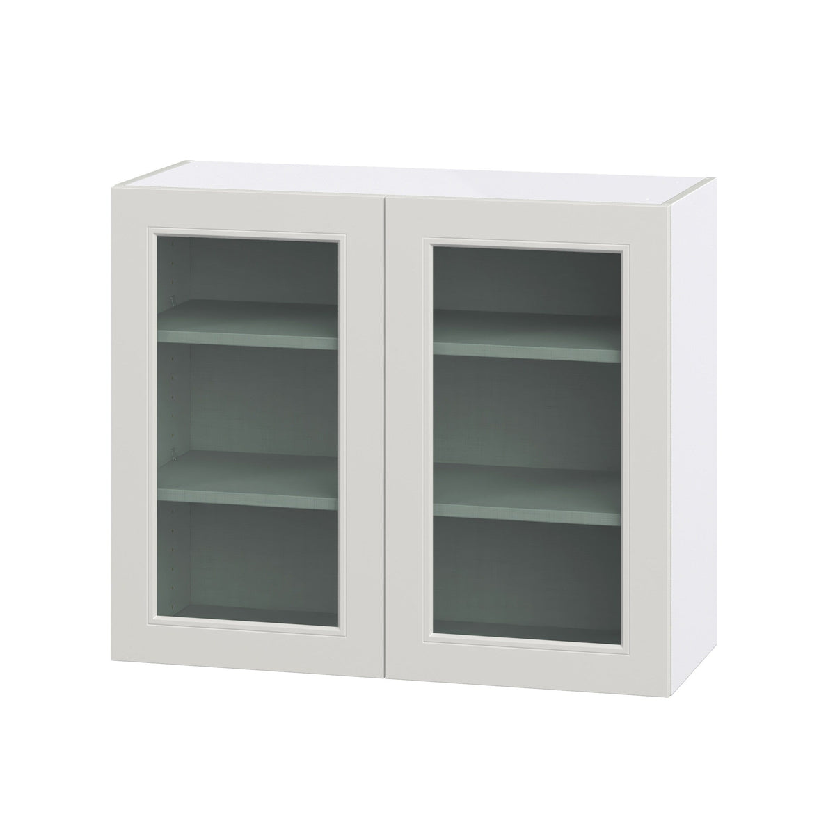Hugo&Borg Belcourt 36-in W x 30-in H x 14-in D Gray Painted Wall Fully Assembled Cabinet (Recessed Panel Shaker Door Style)