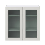 Hugo&Borg Belcourt 36-in W x 35-in H x 14-in D Gray Painted Wall Fully Assembled Cabinet (Recessed Panel Shaker Door Style)
