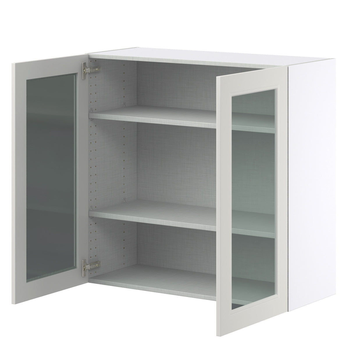 Hugo&Borg Belcourt 36-in W x 35-in H x 14-in D Gray Painted Wall Fully Assembled Cabinet (Recessed Panel Shaker Door Style)